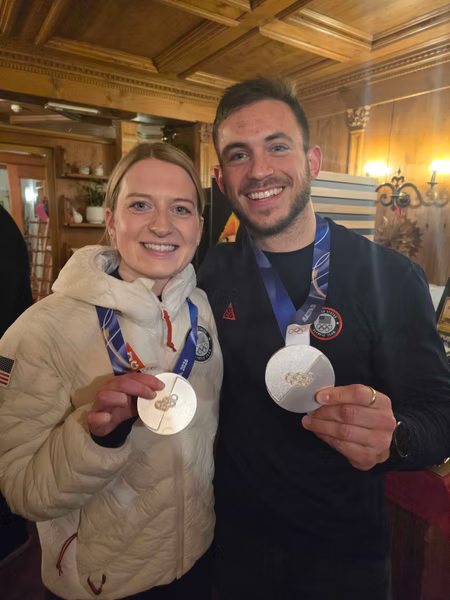Cory and Korey at the 2026 Olympics